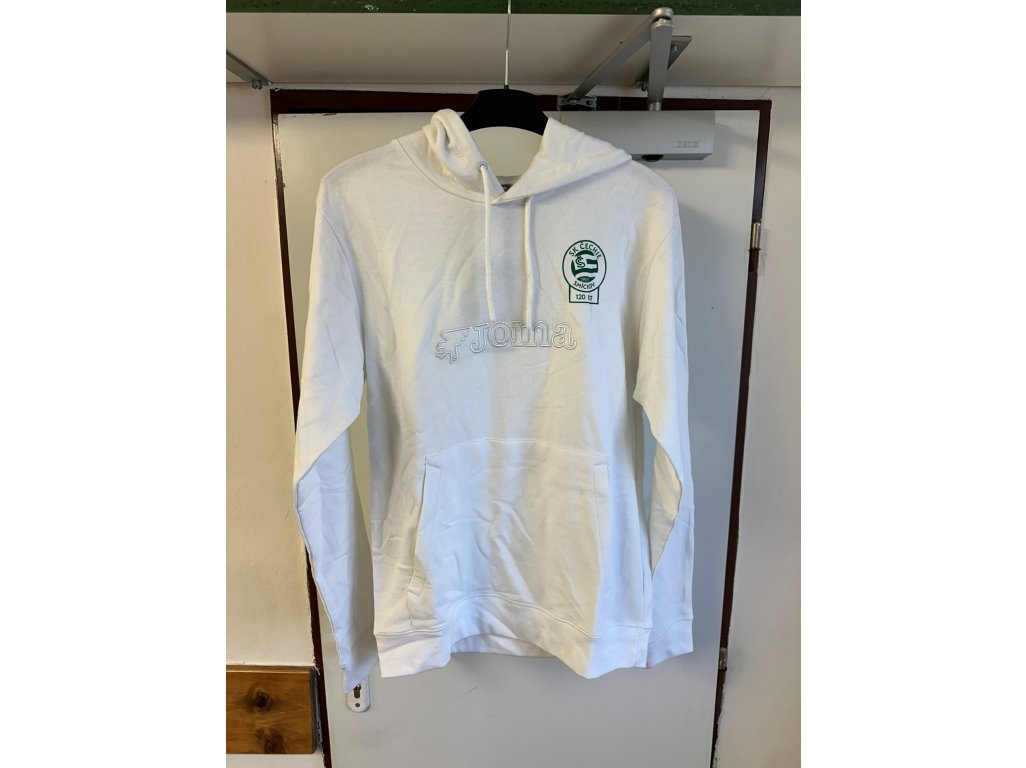 Mikina s logem JOMA a znakem Čechie Smíchov - bílé